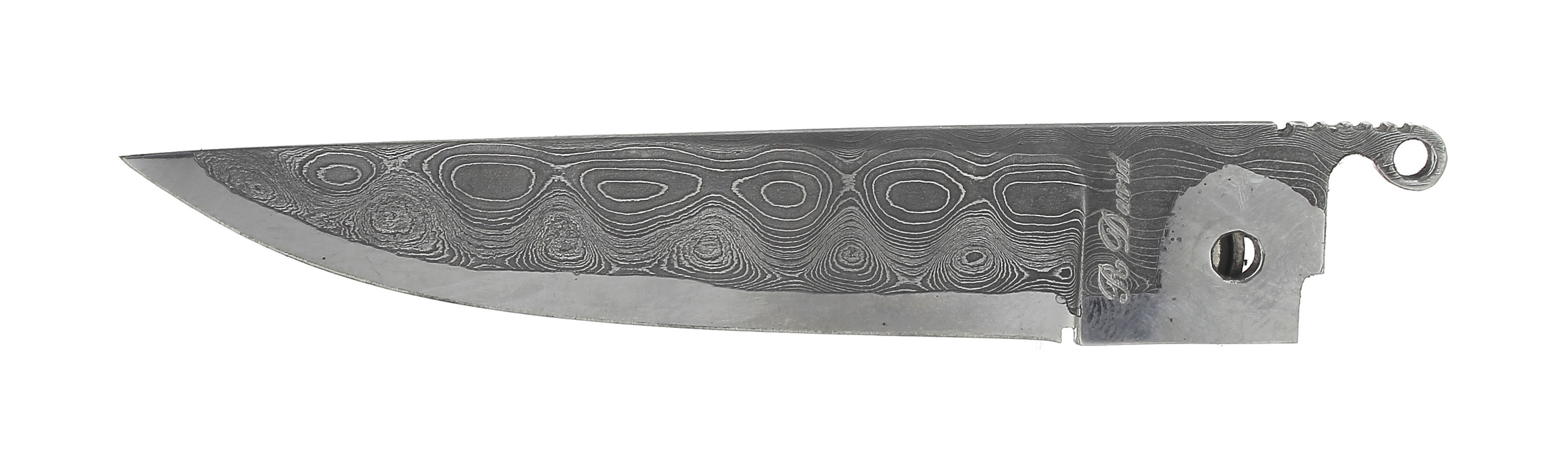 THE L01 Damascus blade THIERS® carbon edged reported Rosa
